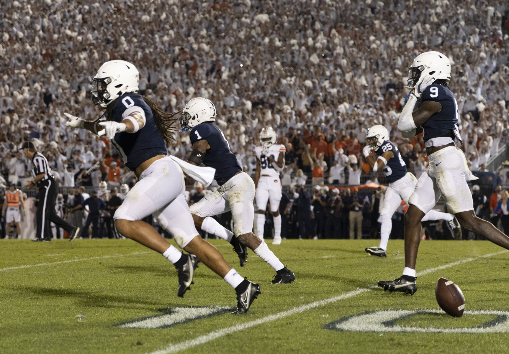 Penn State football vs. Auburn, defense celebration